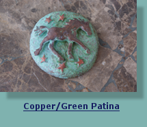 Horse Medallion with Copper/Green Patina Finish