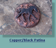 Horse Medallion with Copper/Black Patina Finish