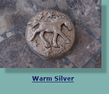 Horse Medallion with Warm Silver Finish