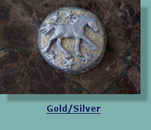 Horse Medallion with Gold/Silver Finish