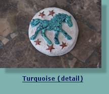 Horse Medallion with Turquoise Details